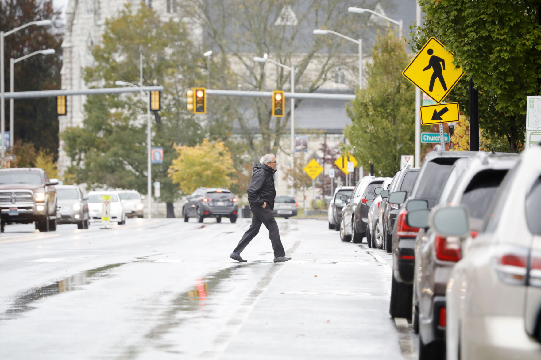 pedestrians in downtown Great Barrington